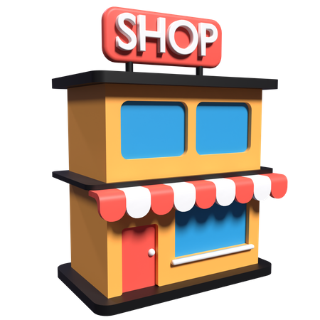 Shop  3D Illustration