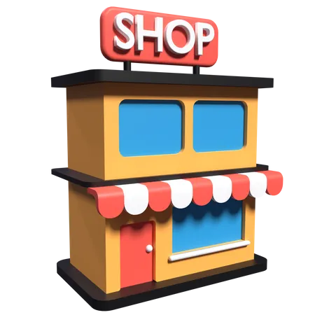 Shop  3D Illustration