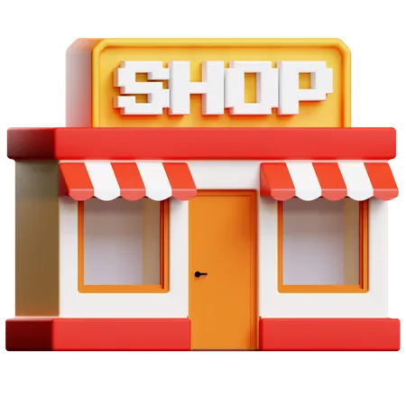 Shop  3D Illustration