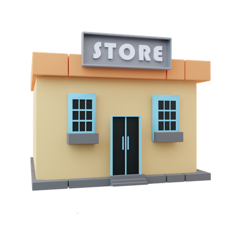 Shop  3D Icon