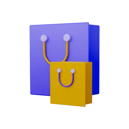 Shop Bag  3D Icon
