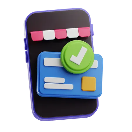 Shop Card Payment  3D Icon