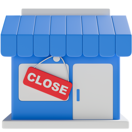 Shop Closed  3D Icon