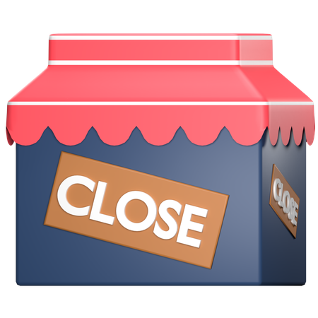 Shop Closed  3D Icon