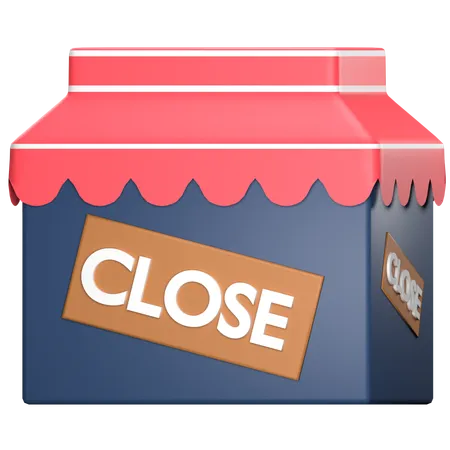 Shop Closed  3D Icon