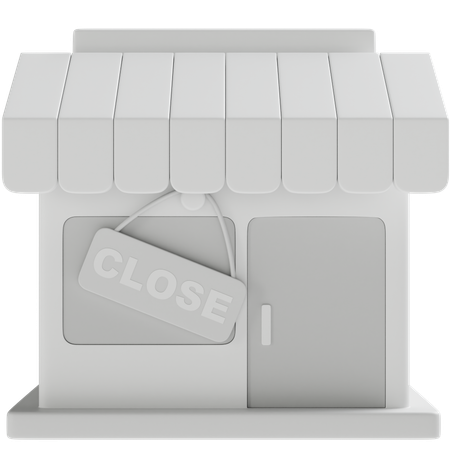 Shop Closed  3D Icon