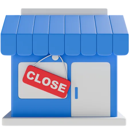 Shop Closed  3D Icon