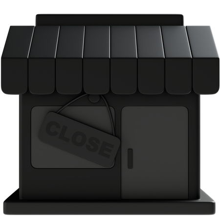 Shop Closed  3D Icon