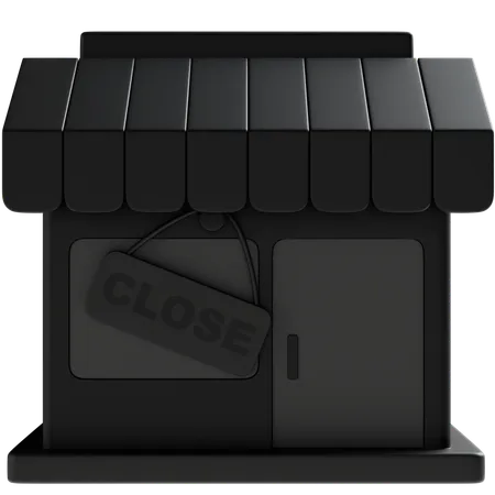 Shop Closed  3D Icon