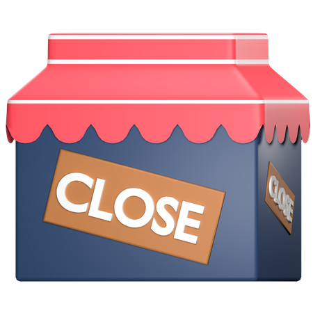 Shop Closed 3D Icon