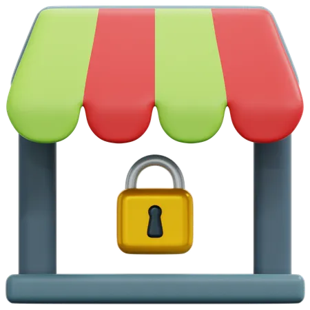 Shop Closure  3D Icon