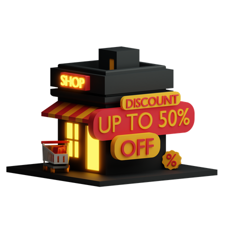 Shop Discount 3D Icon