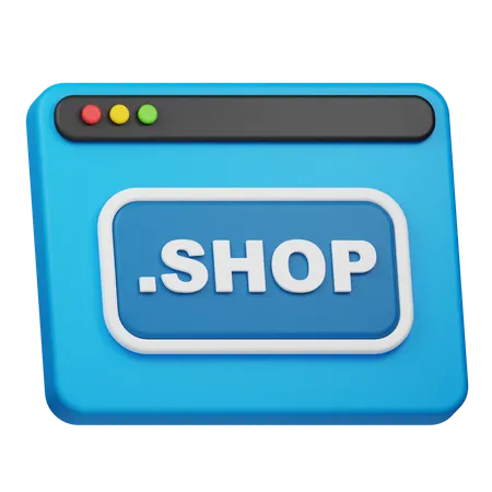 SHOP Domain  3D Icon