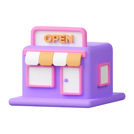 Geschäft geöffnet  3D Icon