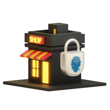 Shop Lock  3D Icon