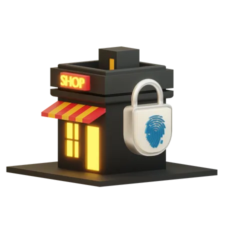 Shop Lock  3D Icon