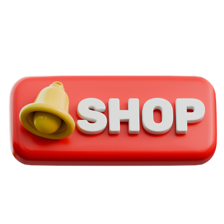Shop Notification  3D Icon