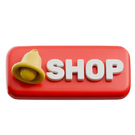 Shop Notification  3D Icon
