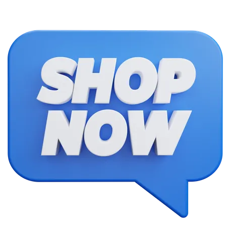 Shop Now  3D Illustration