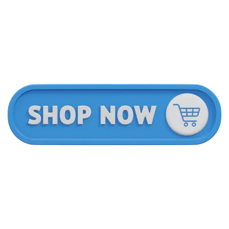 Shop Now Button  3D Icon