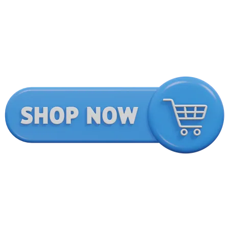 Shop Now Button  3D Icon