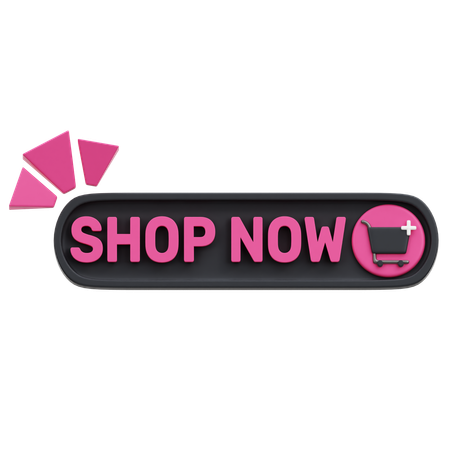 Shop Now Button  3D Icon