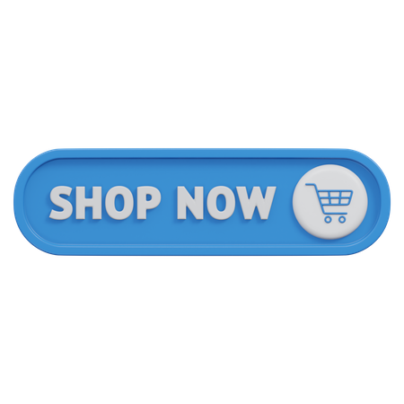 Shop Now Button  3D Icon