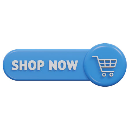 Shop Now Button  3D Icon