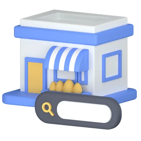 Shop search  3D Icon