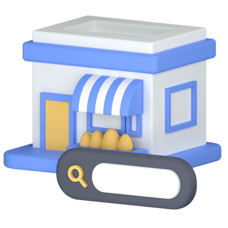 Shop search  3D Icon