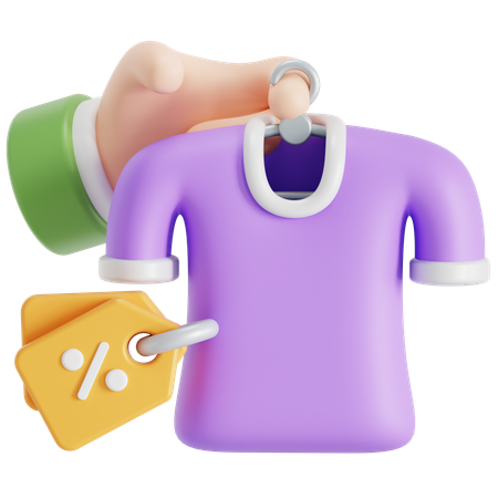 Shop shirt  3D Icon