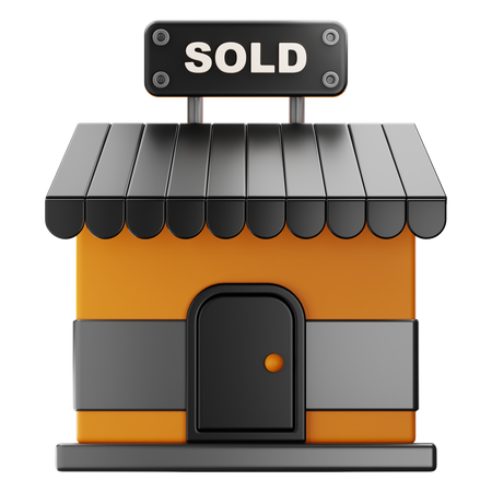 Shop Sold  3D Icon