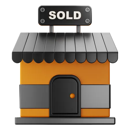 Shop Sold  3D Icon