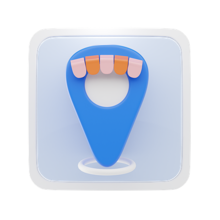 Shop-Standort  3D Icon