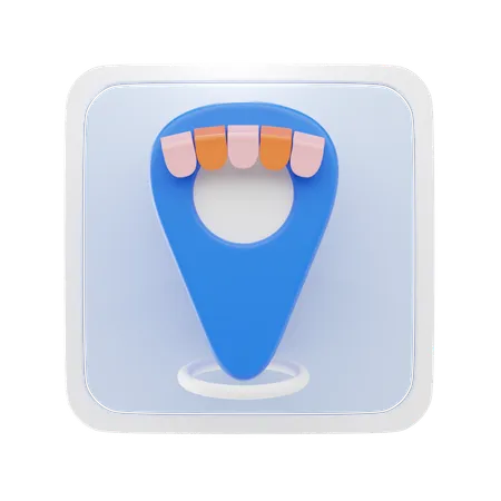 Shop-Standort  3D Icon