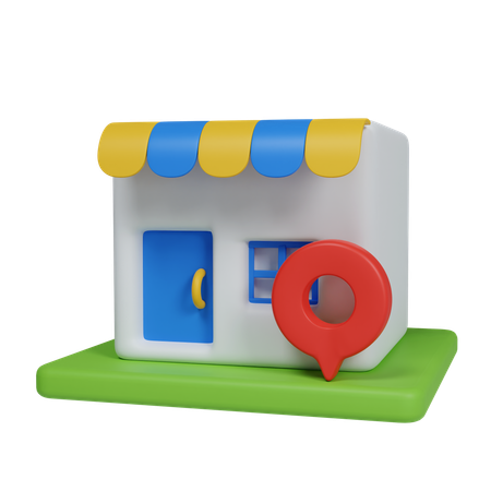 Shop-Standort  3D Icon