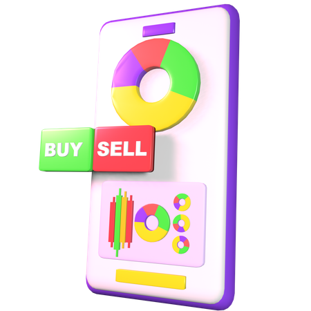 Shoppen investieren  3D Icon