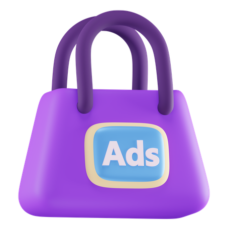 Shopping Ads  3D Icon