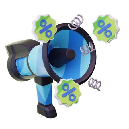 Shopping Ads  3D Icon