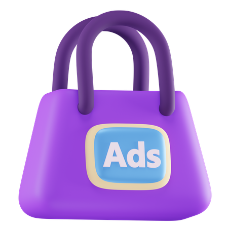 Shopping Ads  3D Icon