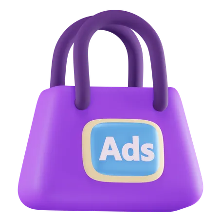 Shopping Ads  3D Icon