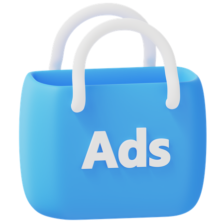 Shopping Ads  3D Icon