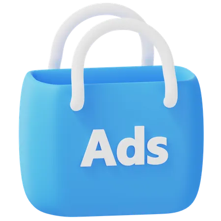 Shopping Ads  3D Icon