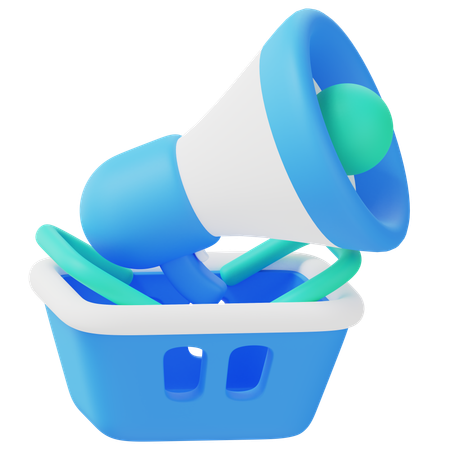 Shopping Ads  3D Icon