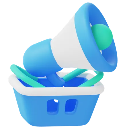 Shopping Ads  3D Icon
