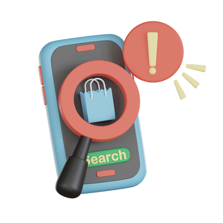 Shopping Alert  3D Icon