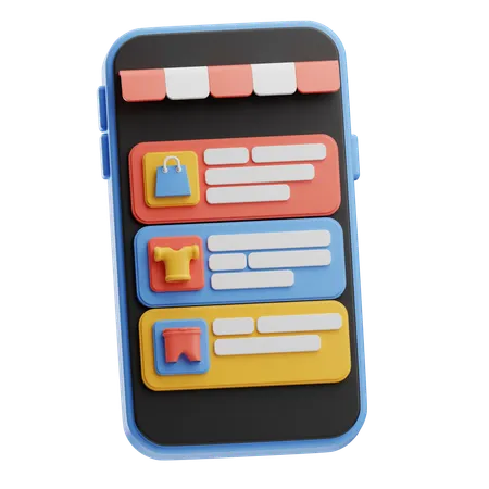 Shopping App  3D Icon