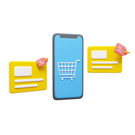 Shopping App  3D Icon