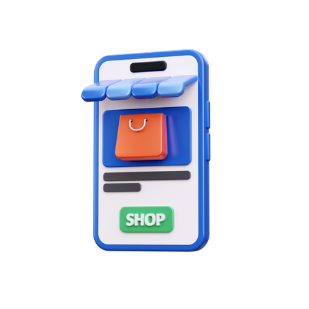 Shopping App  3D Icon