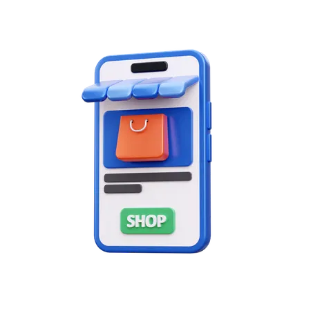 Shopping App  3D Icon